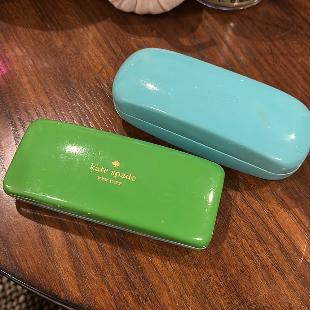 Set of 2 Authentic Kate Spade Sunglasses or Cosmetics Hard Cases